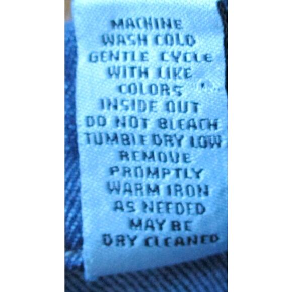 Chico's Women's Sleeveless Blue Jean Button Front Embroidered Jacket Size Lg. - Picture 10 of 10